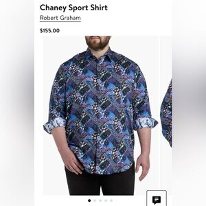 Men’s 5XLT Robert Graham Chaney Sport Button Up Dress Shirt